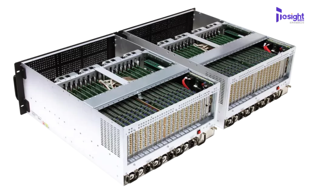 Spectrum 的 256 通道系统

在两个 19 英寸 PC 系统中带有 32 个数字化仪卡