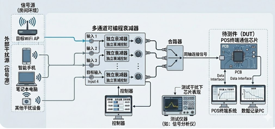 WIFI 干扰测试方案流程图