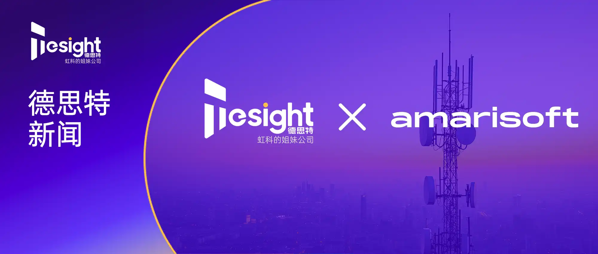 Tesight & Amarisoft Collaboration Banner